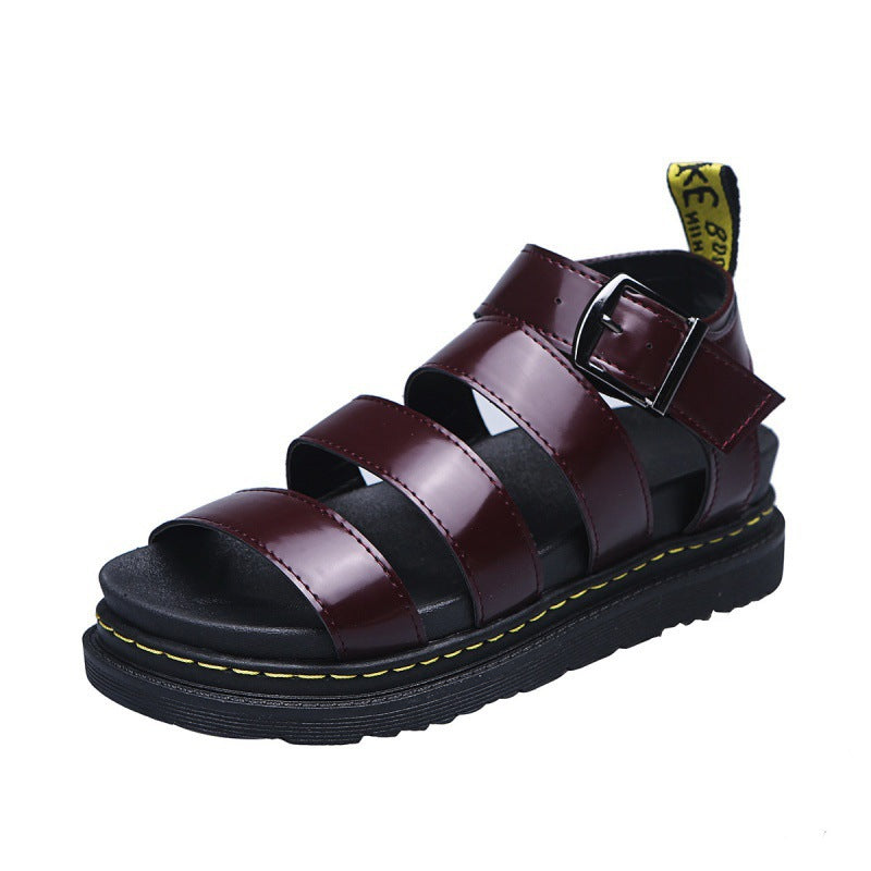 Sandals For Women | Triple Front Straps Ankle Buckle