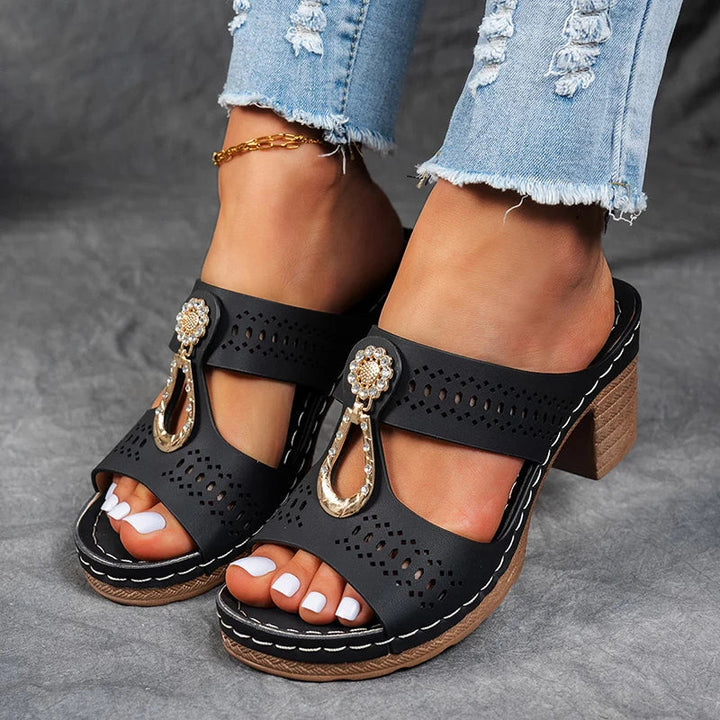 Sandals For Women | Detailed Open-Toe Wedge