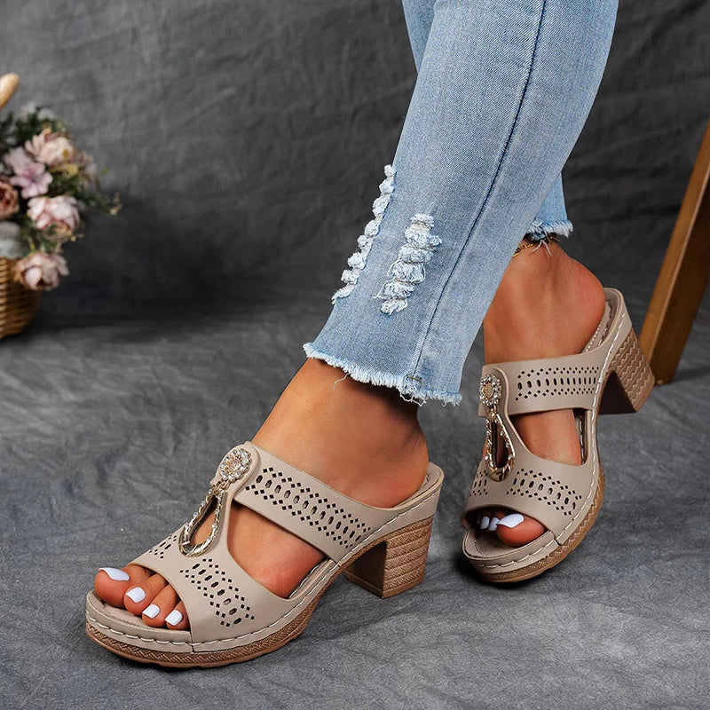 Sandals For Women | Detailed Open-Toe Wedge