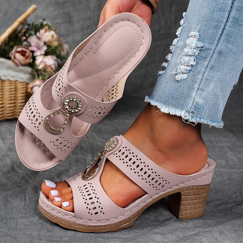 Sandals For Women | Detailed Open-Toe Wedge