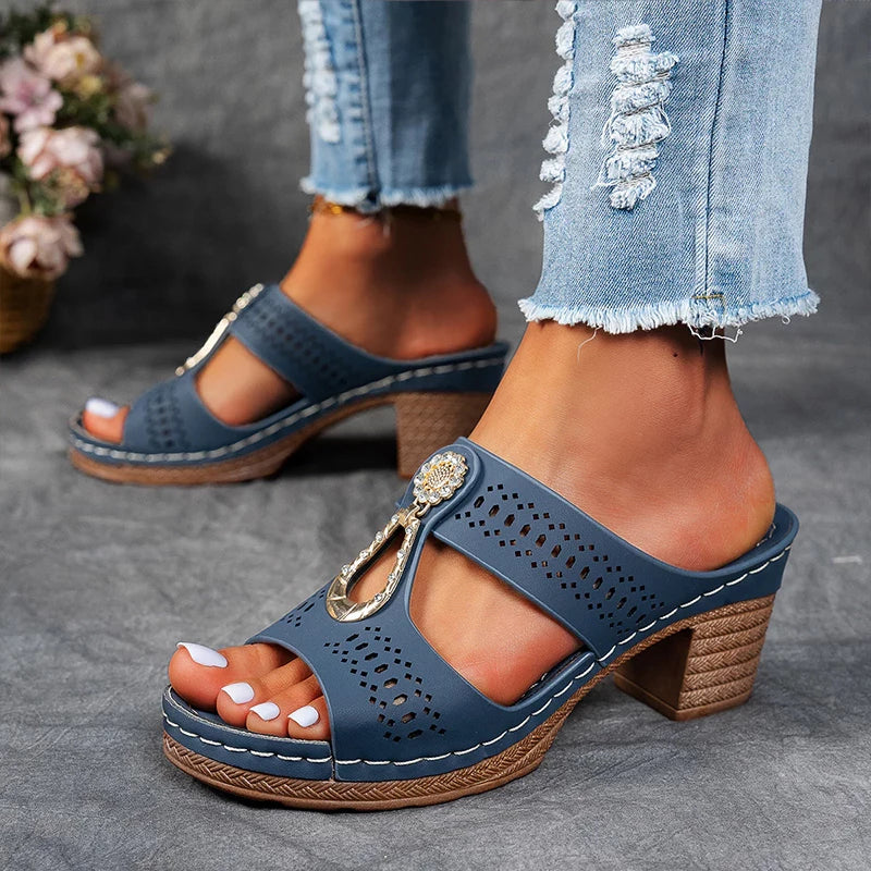 Sandals For Women | Detailed Open-Toe Wedge