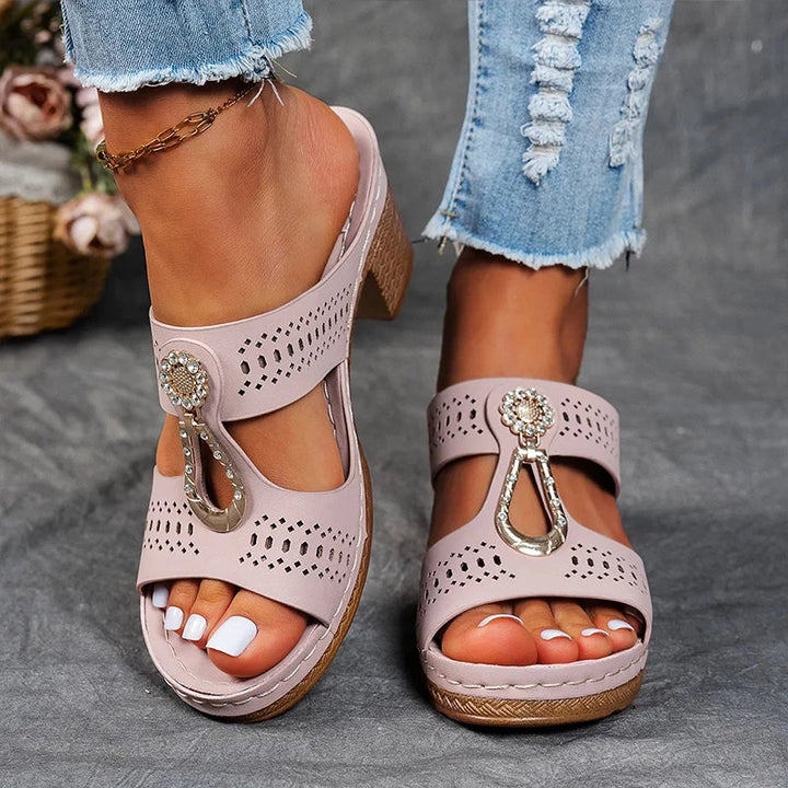 Sandals For Women | Detailed Open-Toe Wedge