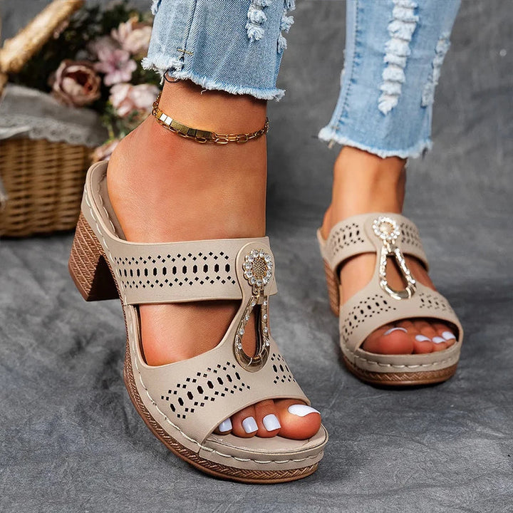 Sandals For Women | Detailed Open-Toe Wedge