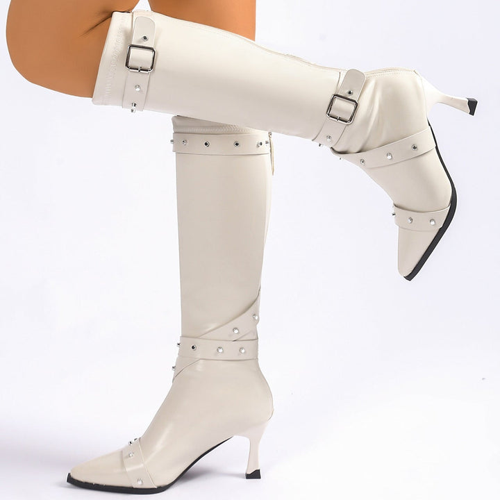 Boots For Women | Buckle Strap Pointed Toe