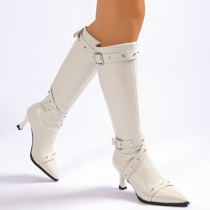 Boots For Women | Buckle Strap Pointed Toe