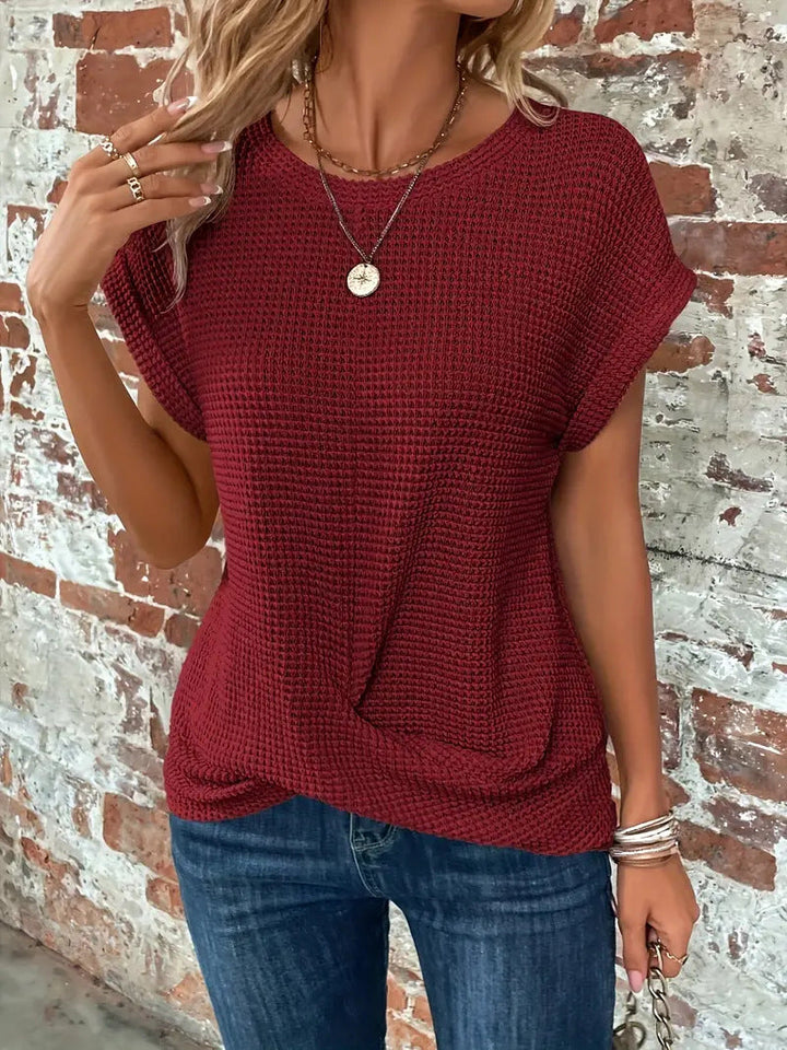 Women’s Top | Waffle Textured Knit