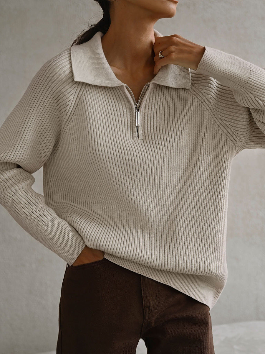 Women’s Sweater | Quarter-zip Neckline