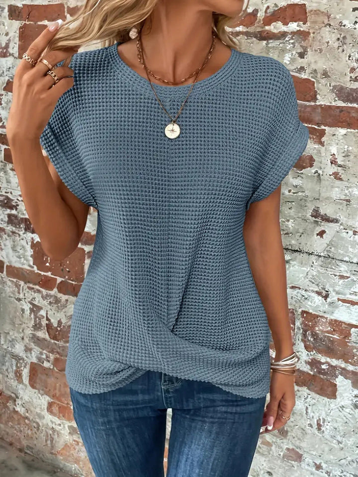 Women’s Top | Waffle Textured Knit