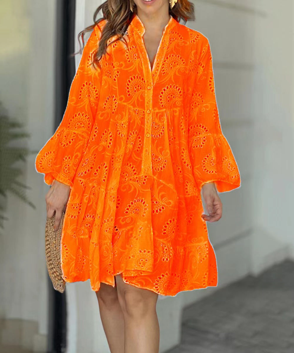 Women’s Dress | Tiered Mini with Embroidery