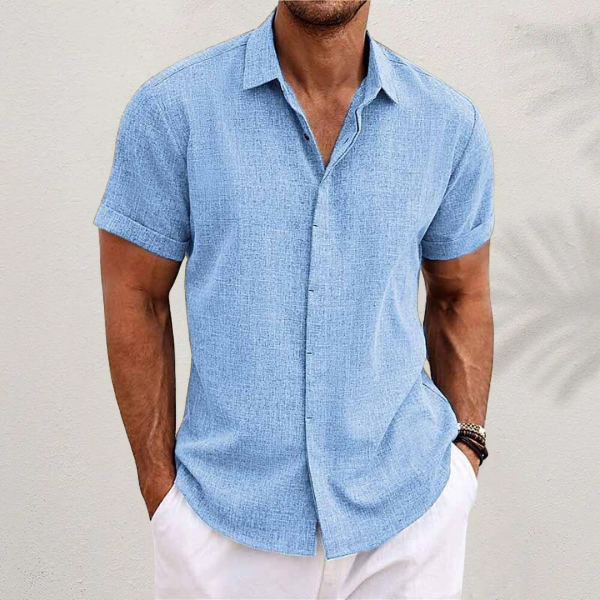 Men’s Casual Shirt | Short Sleeve Button Front