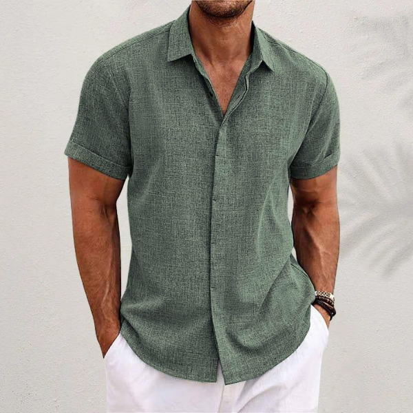 Men’s Casual Shirt | Short Sleeve Button Front