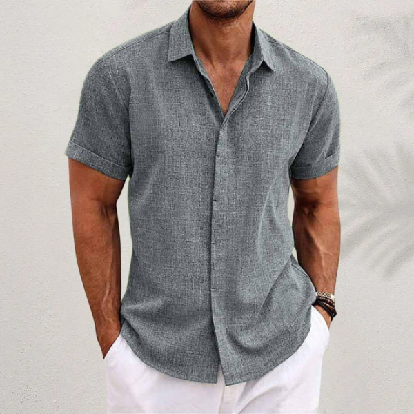 Men’s Casual Shirt | Short Sleeve Button Front