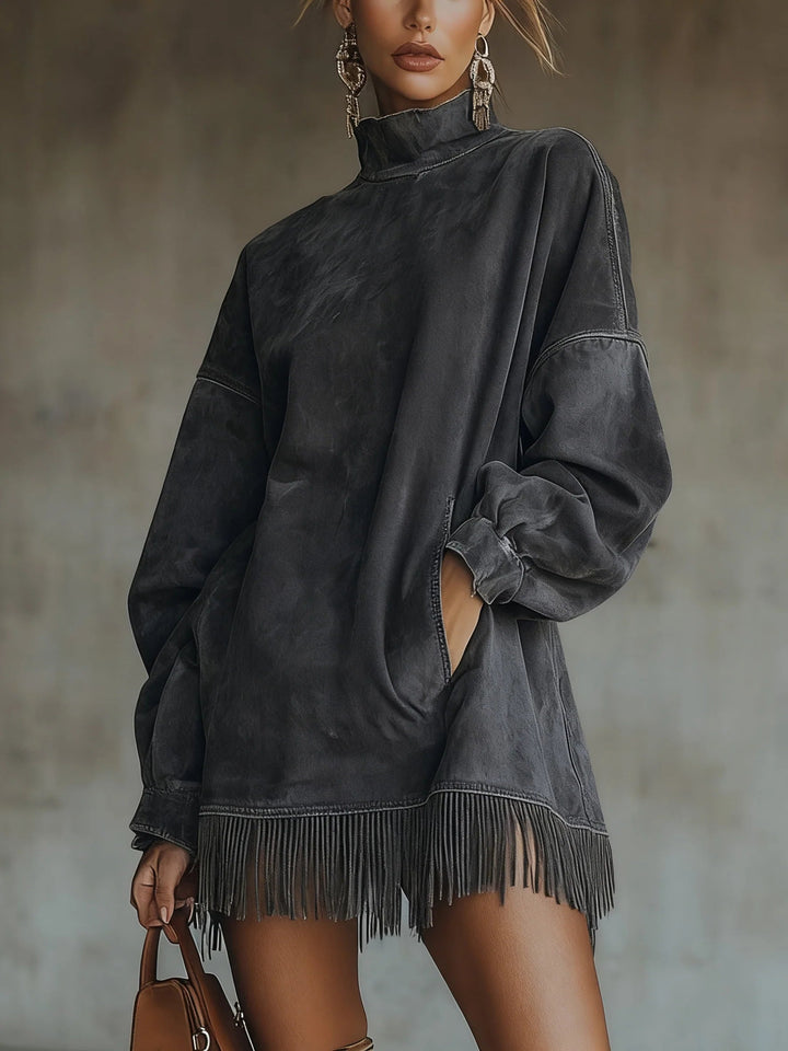 Women's Dress | Fringe Hem Mini