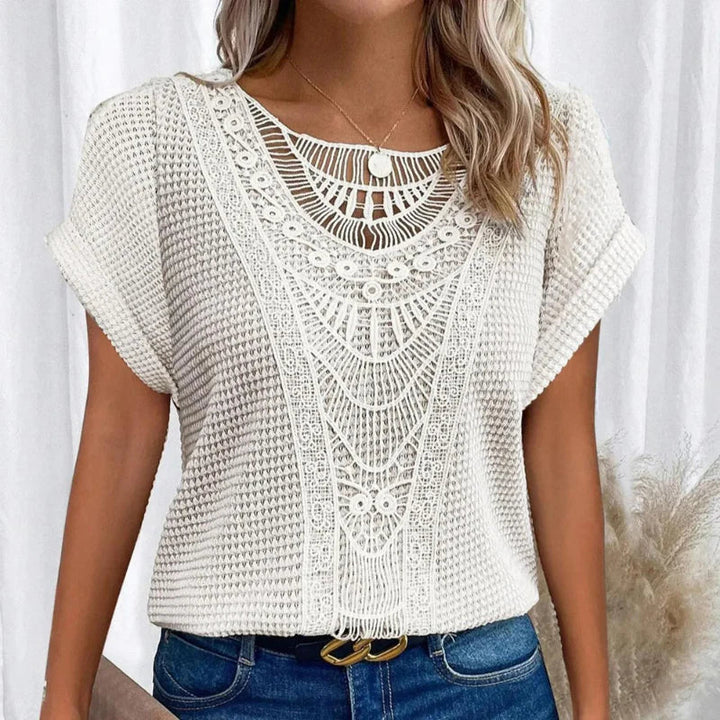Women's Blouse | Crochet-Style Decorative