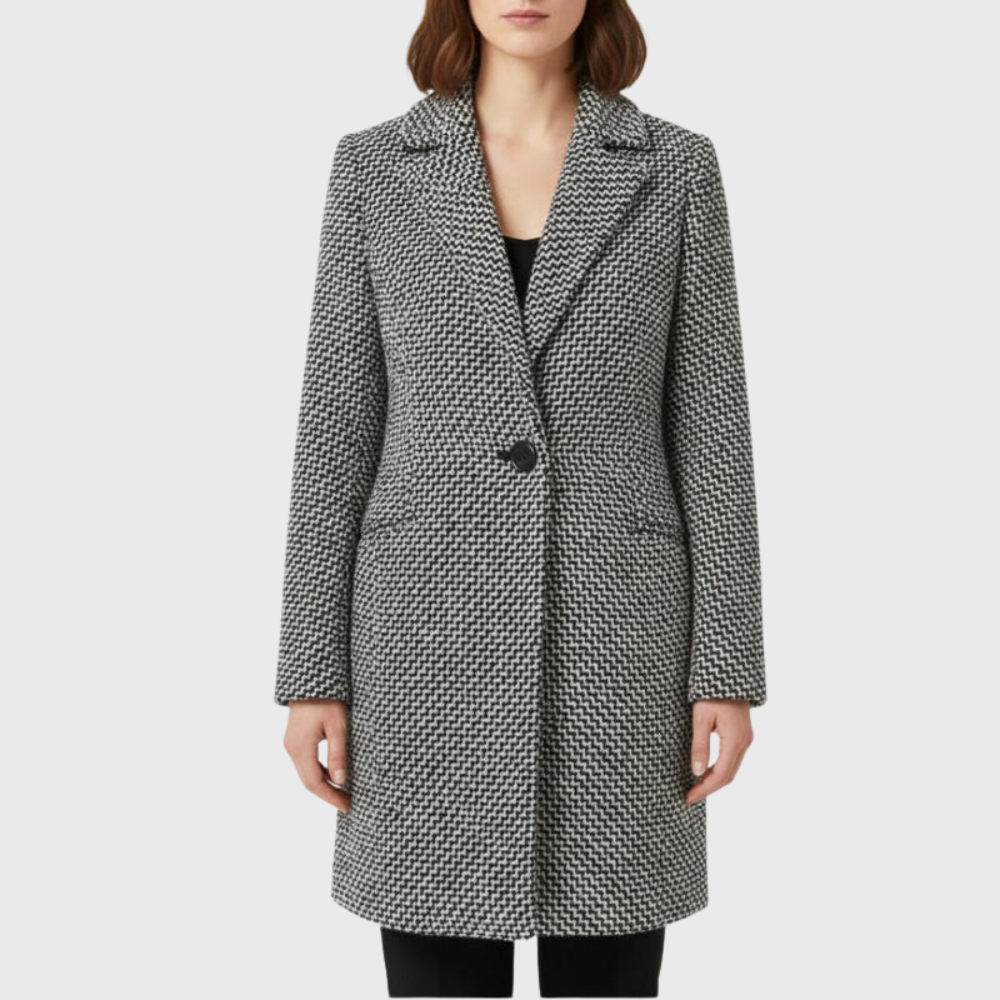 Women’s Coat | Notched Lapel Neckline