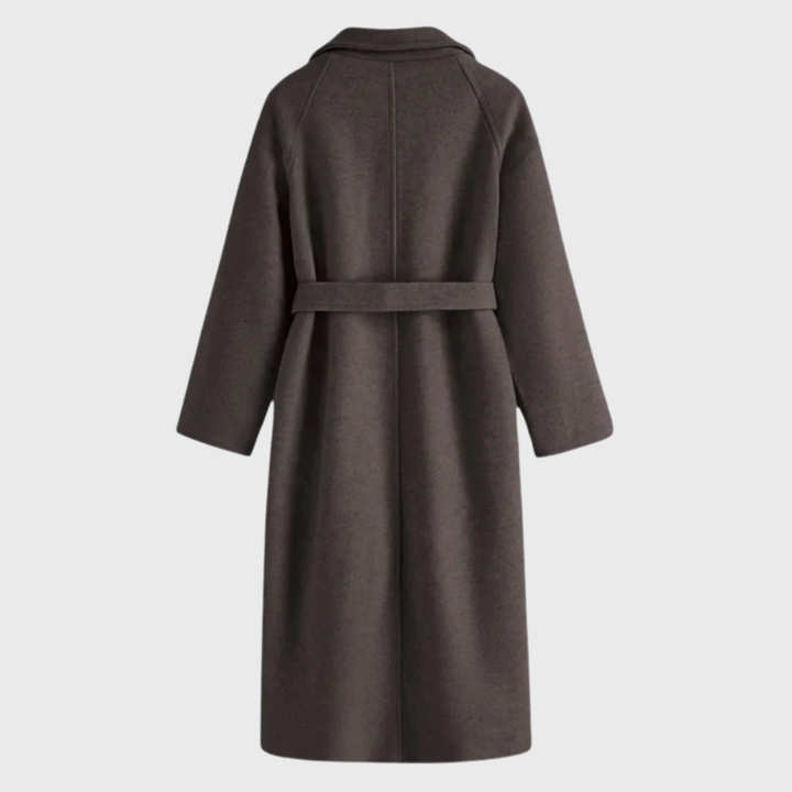 Women’s Coat | Lapel Neckline with Belted Waist