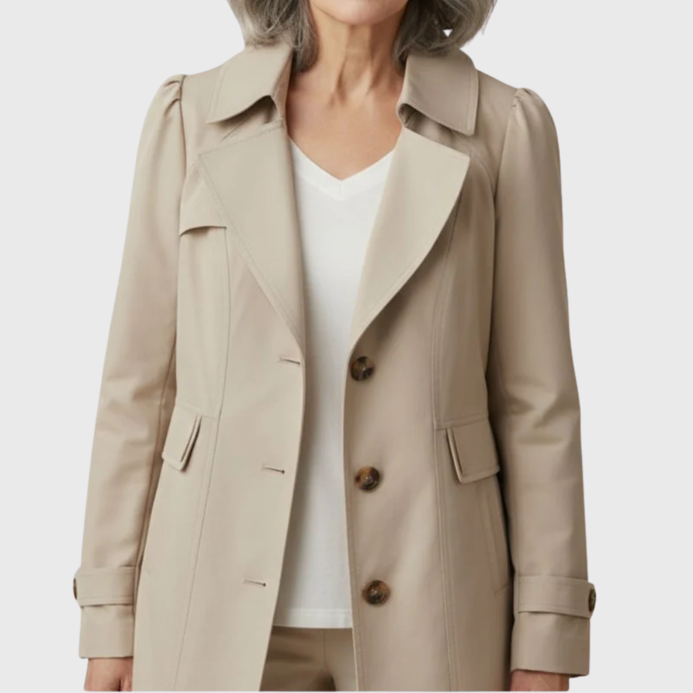 Women’s Coat | Single Breasted Button Closure