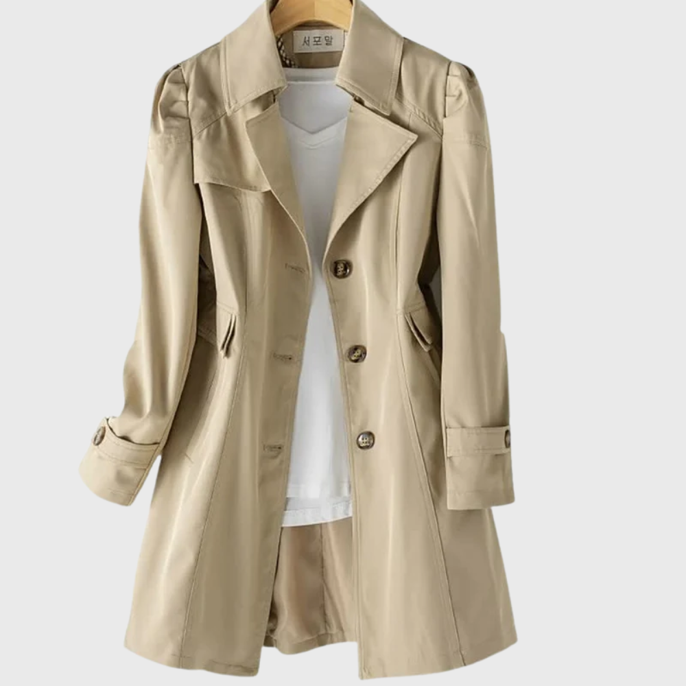 Women’s Coat | Single Breasted Button Closure