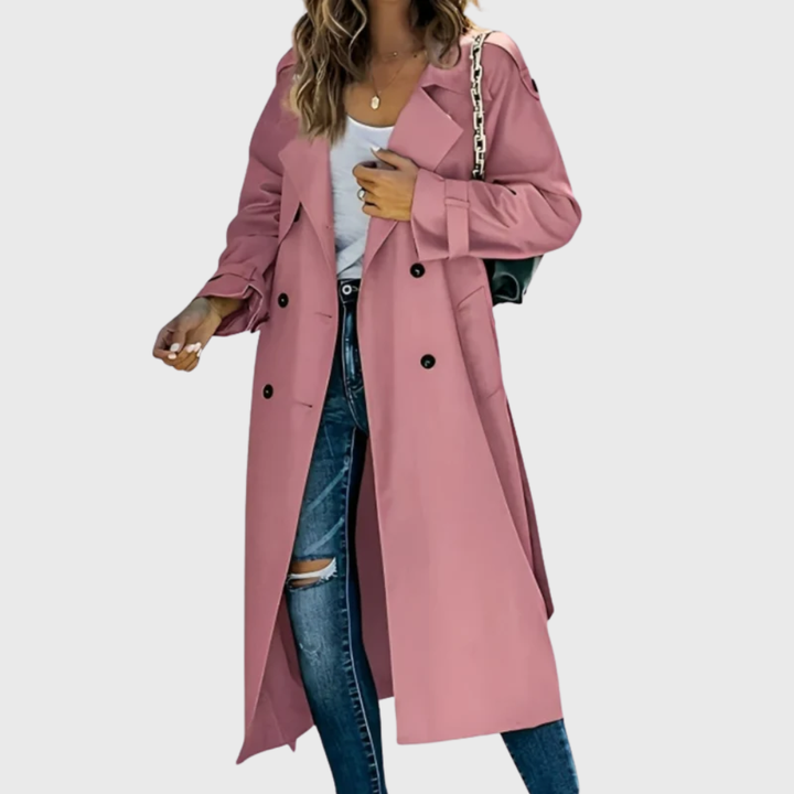 Women’s Coat | Double Breasted Longline Trench
