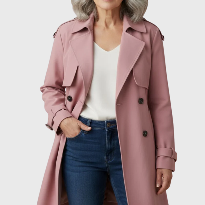 Women’s Coat | Double Breasted Longline Trench