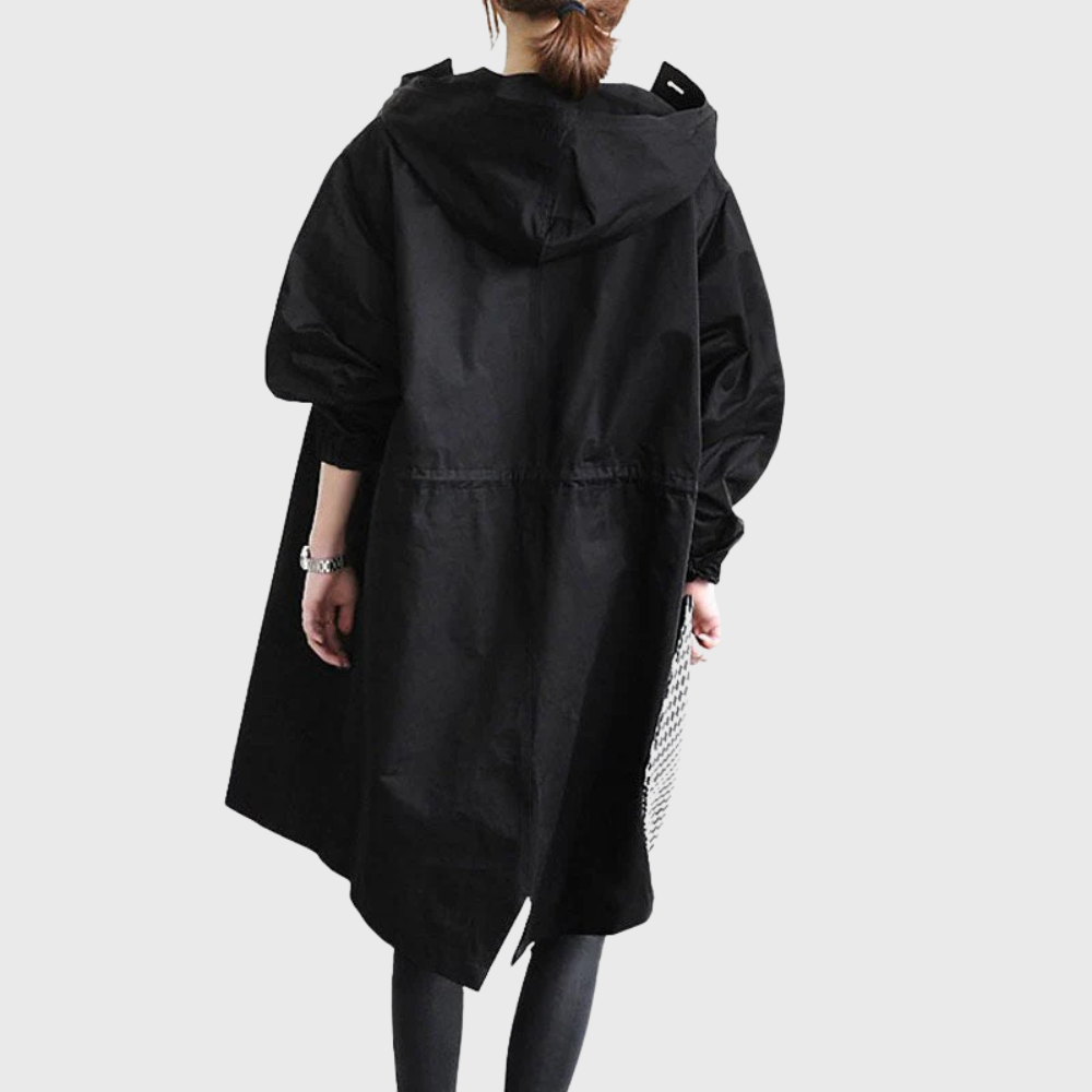 Women’s Coat | Long Hooded Trench
