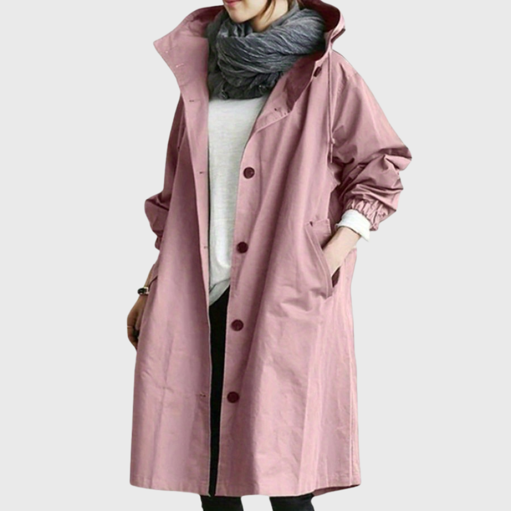 Women’s Coat | Long Hooded Trench