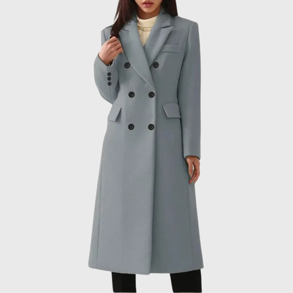 Women’s Coat | Double-Breasted Longline