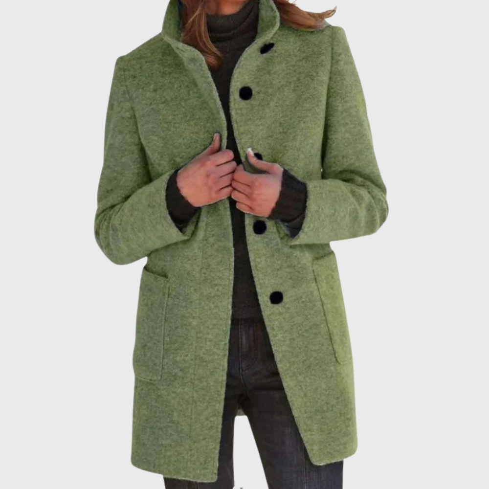 Women’s Coat | Longline with Button Design