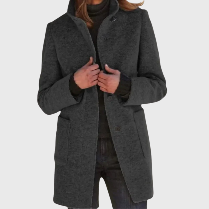 Women’s Coat | Longline with Button Design