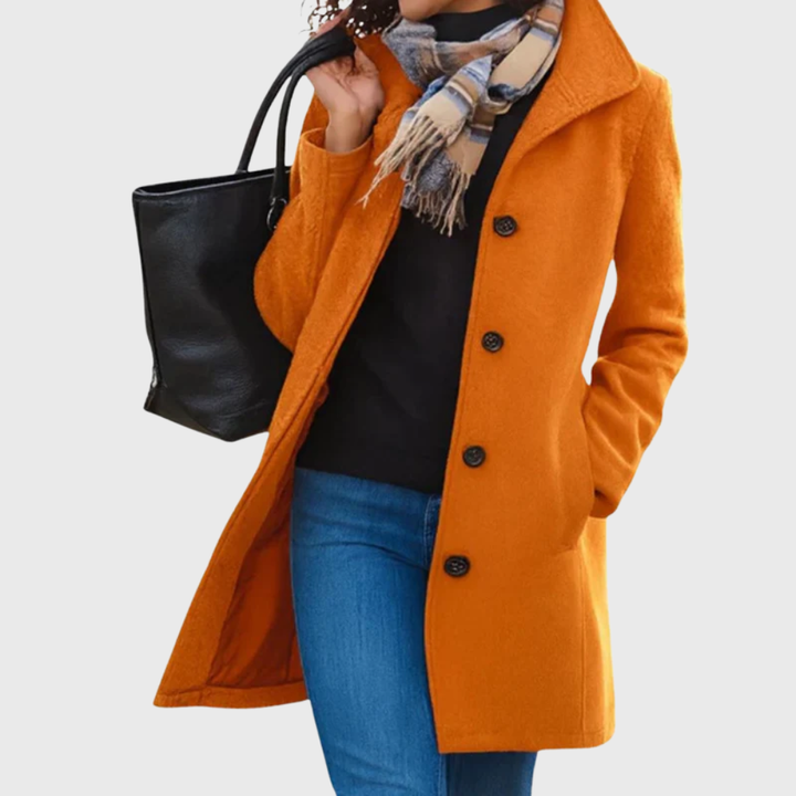 Women’s Coat | Closure Button Longline