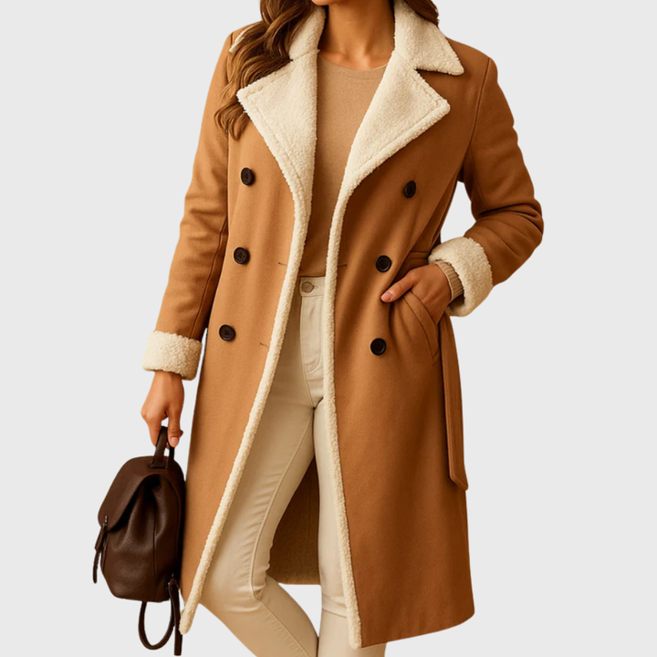 Women’s Coat | Contract Collar Trim