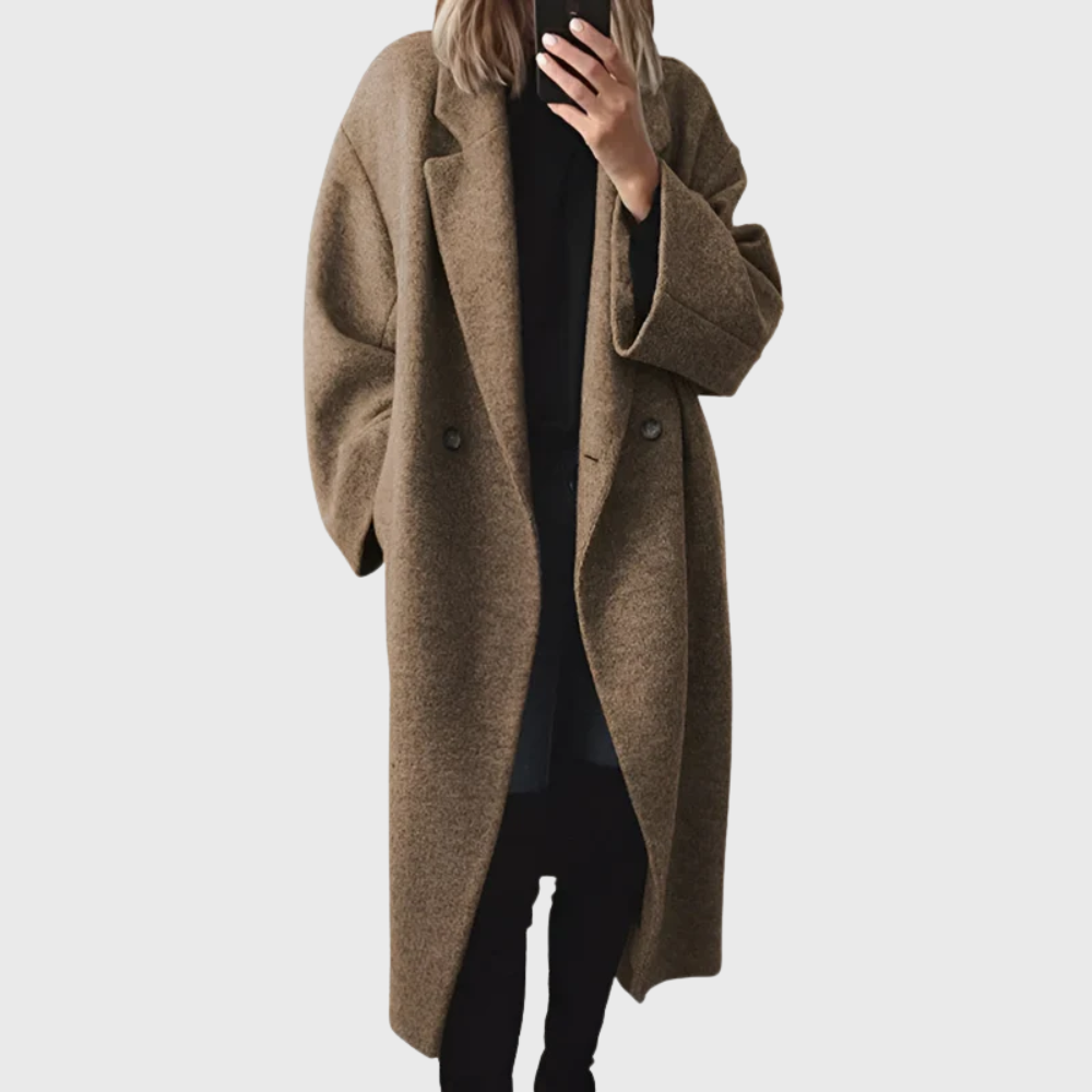 Women’s Coat | Longline Double Breasted Trench