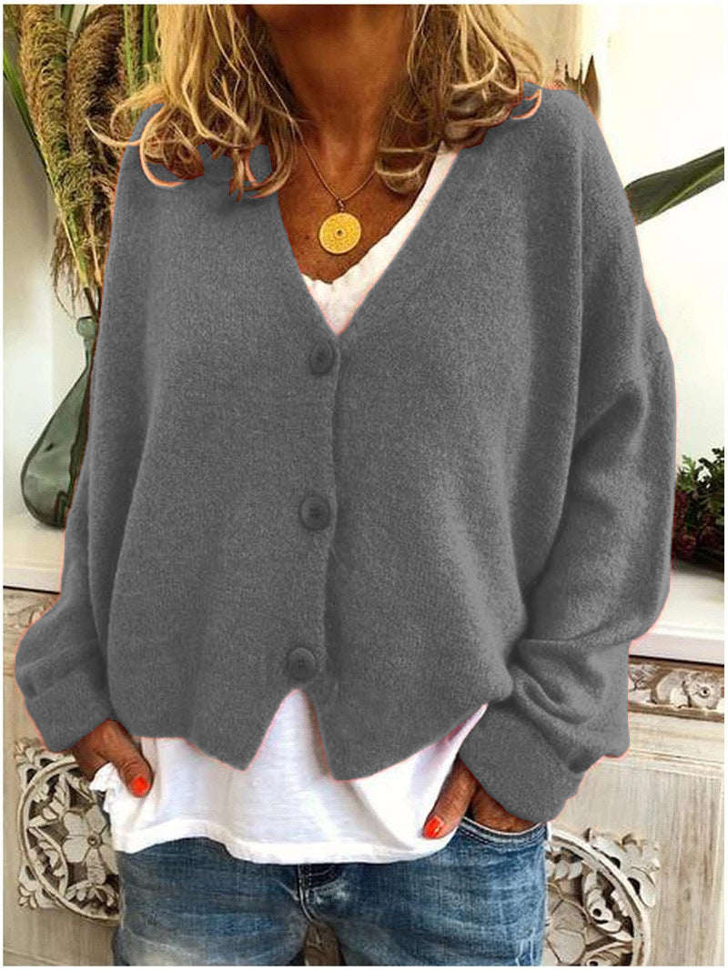 Women’s Cardigan | V-Neckline Button Front Closure