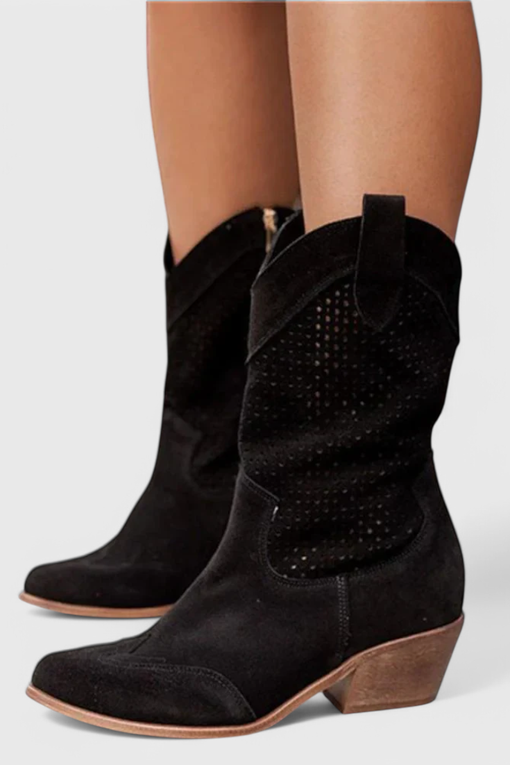 Boots For Women | Western Style Block Heel
