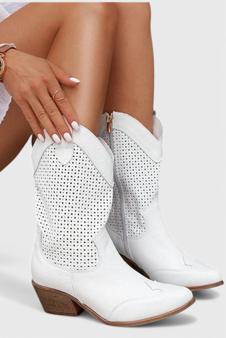 Boots For Women | Western Style Block Heel