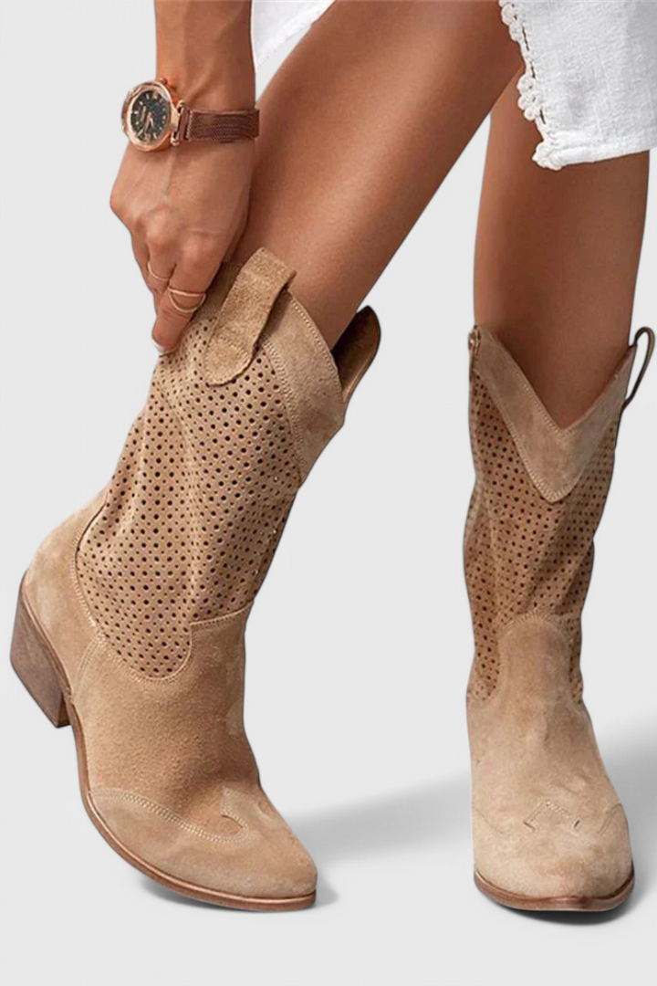 Boots For Women | Western Style Block Heel