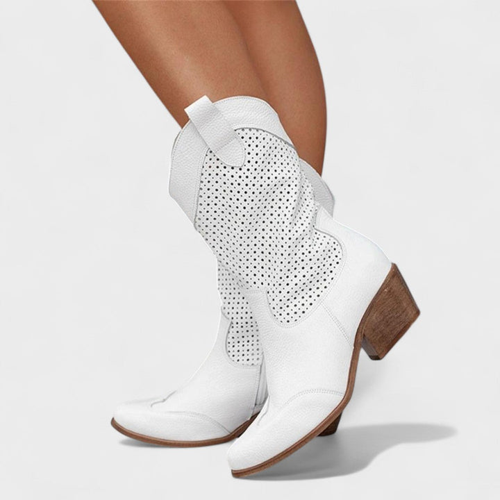 Boots for Women | Block Heel Round Toe