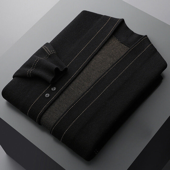 Men’s Cardigan | Open Front Button Detail