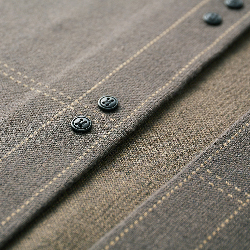 Men’s Cardigan | Open Front Button Detail
