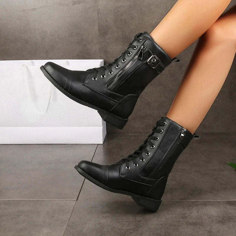 Boots For Women | Lace-Up Front Ankle-height Shaft