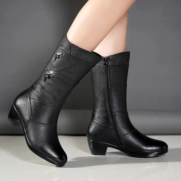 Boots for Women | Mid-Calf Side Zip