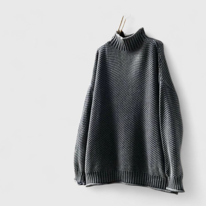 Women’s Sweater | High Ribbed Turtleneck Collar