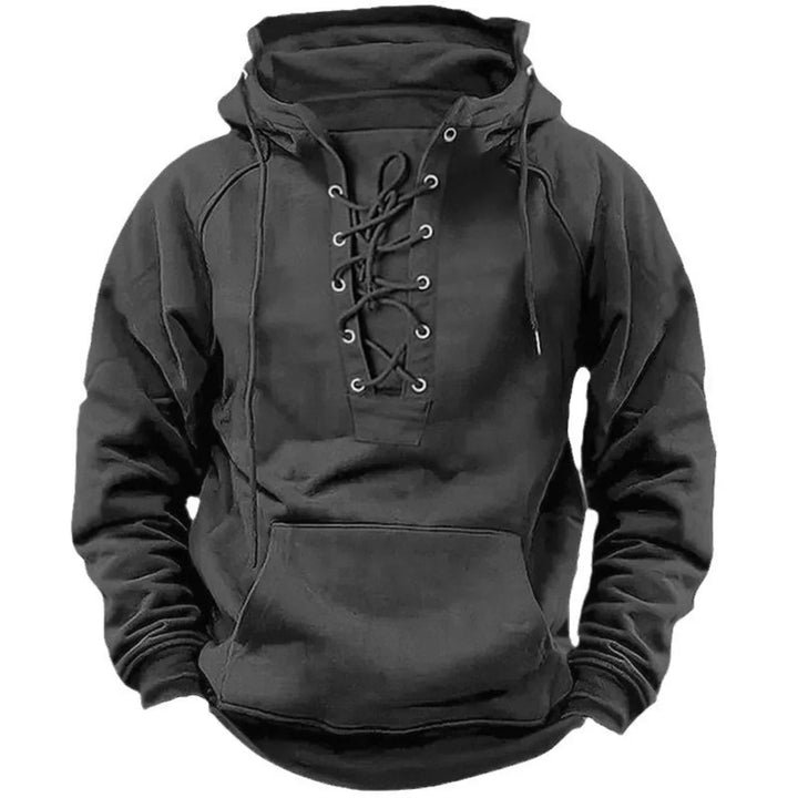 Men’s Hoodie | Lace Up Front Design