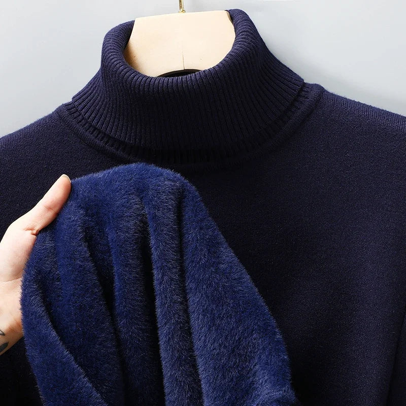 Men’s Sweater | Turtleneck Ribbed Hem
