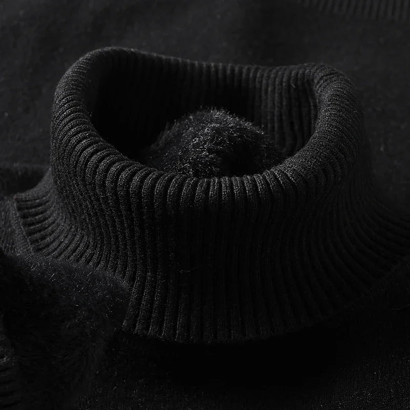 Men’s Sweater | Turtleneck Ribbed Hem