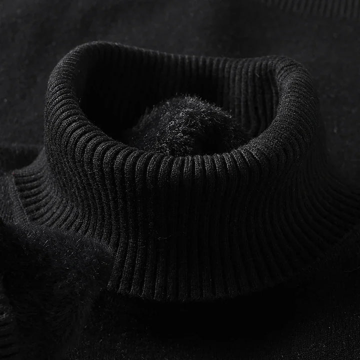 Men’s Sweater | Turtleneck Ribbed Hem