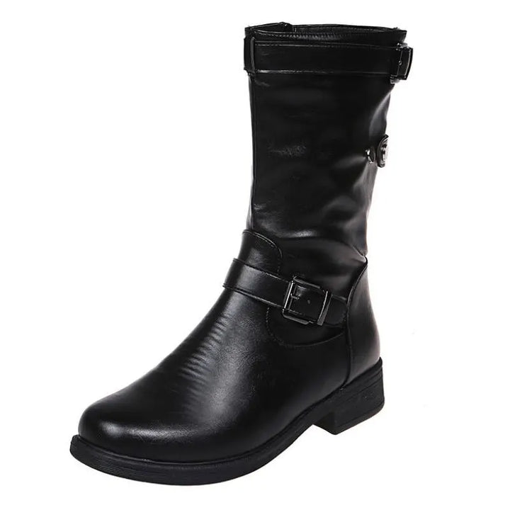 Boots for Women | Mid Calf Buckle Accent