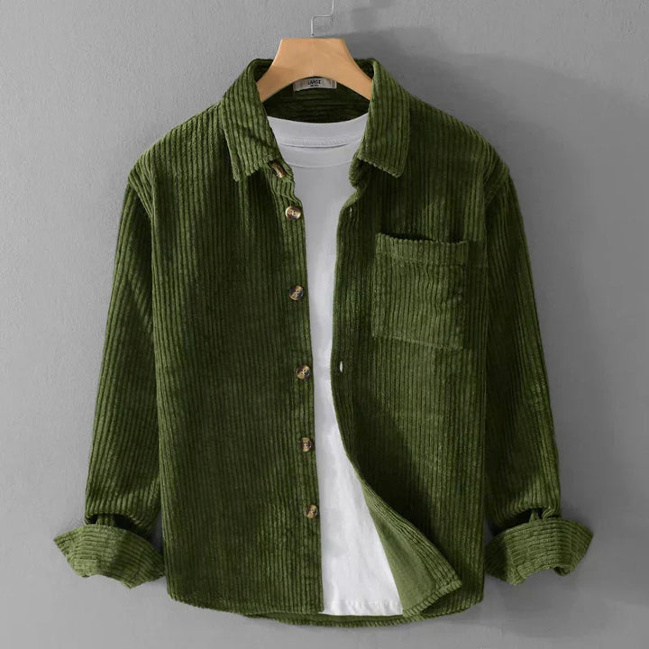 Men’s Long Sleeve Shirt | Button Front Chest Pocket