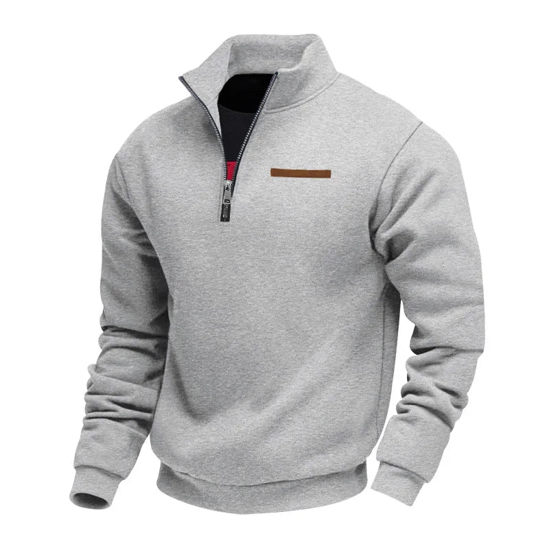 Men’s Sweatshirt | Quarter Zip Stand Collar