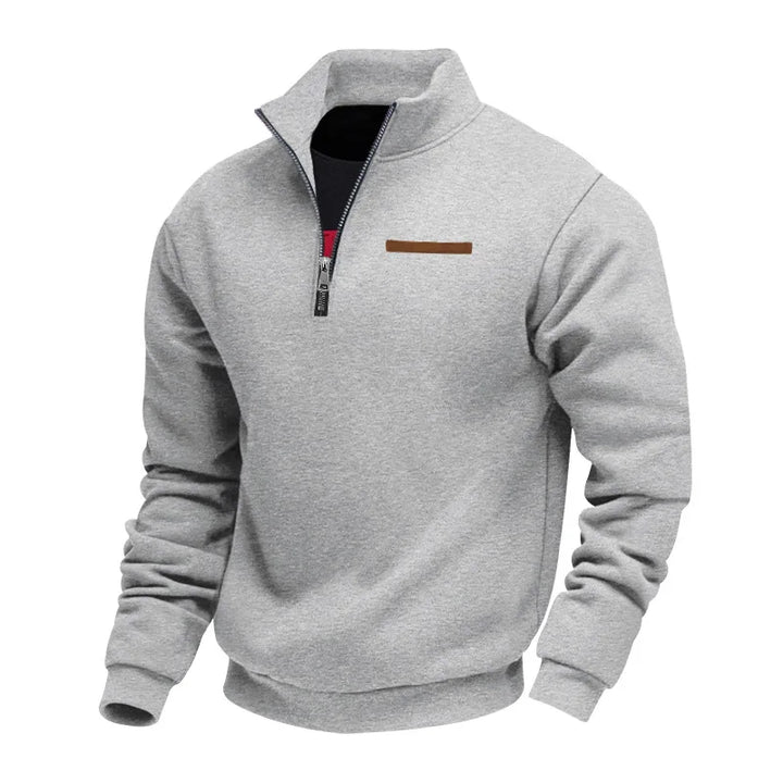 Men’s Sweatshirt | Quarter Zip Stand Collar